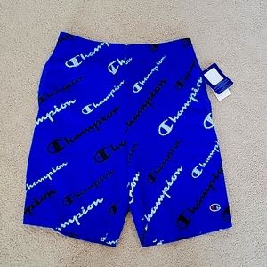 Blue athletic shorts